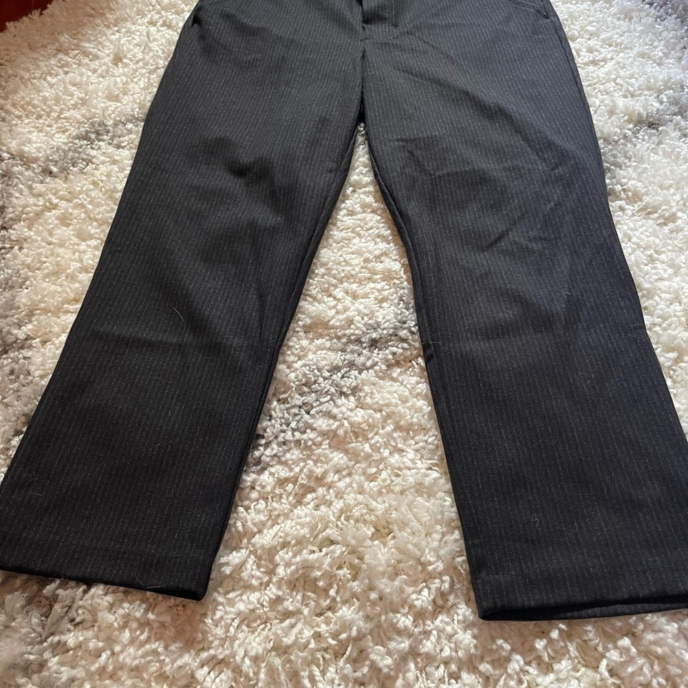 Black Pinstripe Pants